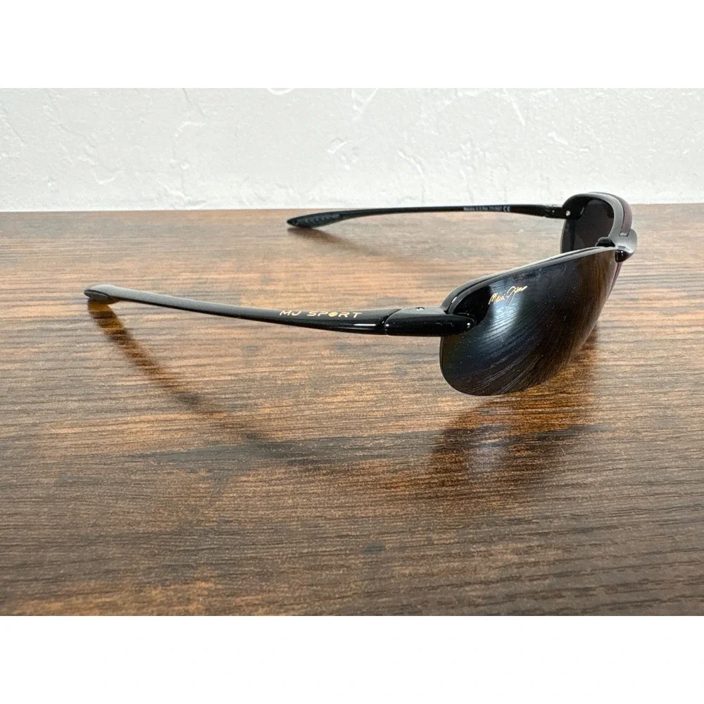 Maui Jim Makaha MJ Sport Sunglasses G-805-02-25 Gloss Black FRAME ONLY Japan